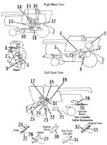 John Deere - 6620, 7720 Combine Belts