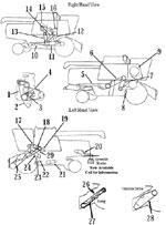 John Deere - 8820 Combine Belts