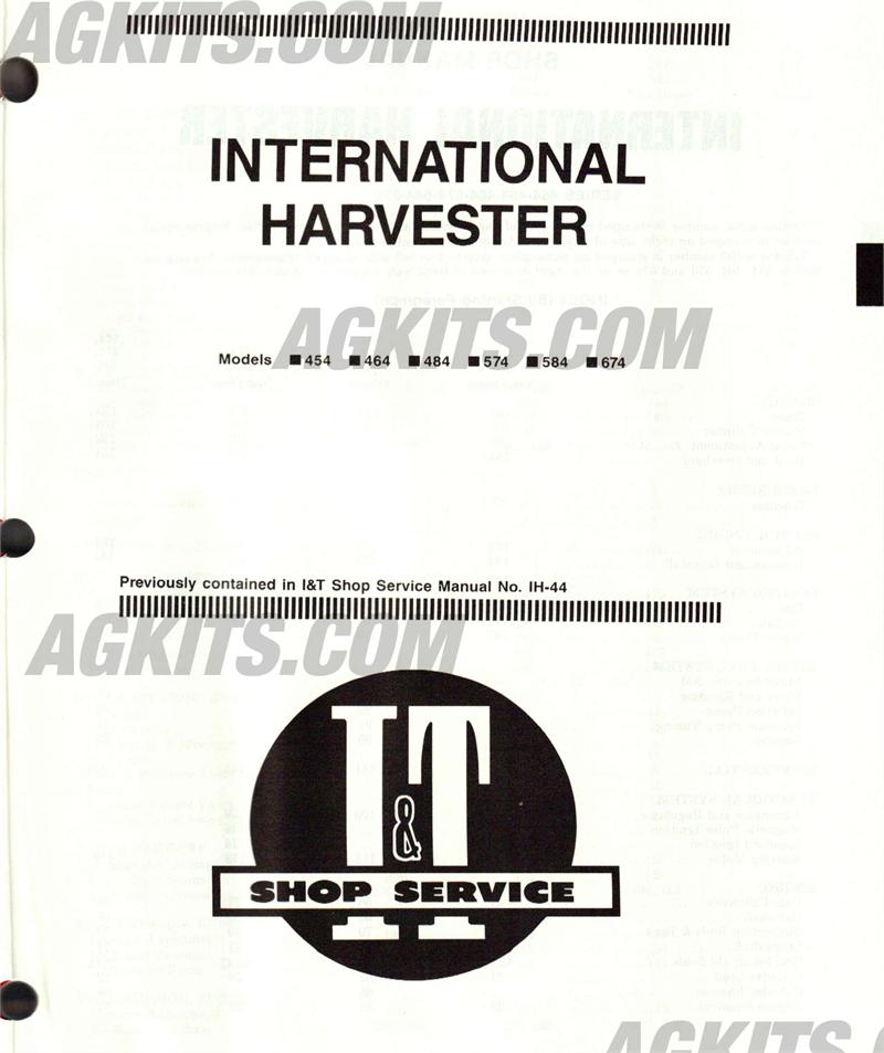 International Harvester Tractor Repair Manual