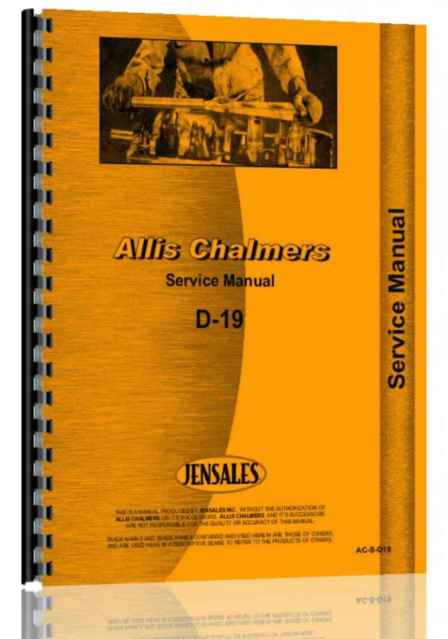 Allis Chalmers D19 Tractor Service Manual (HTAC-SD19)