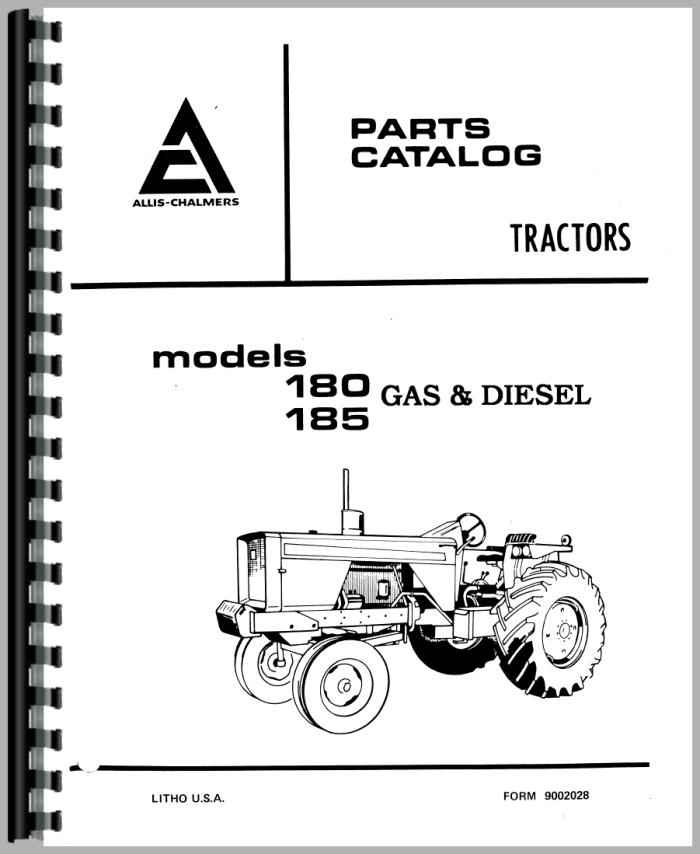 Allis Chalmers 185 Tractor Parts Manual
