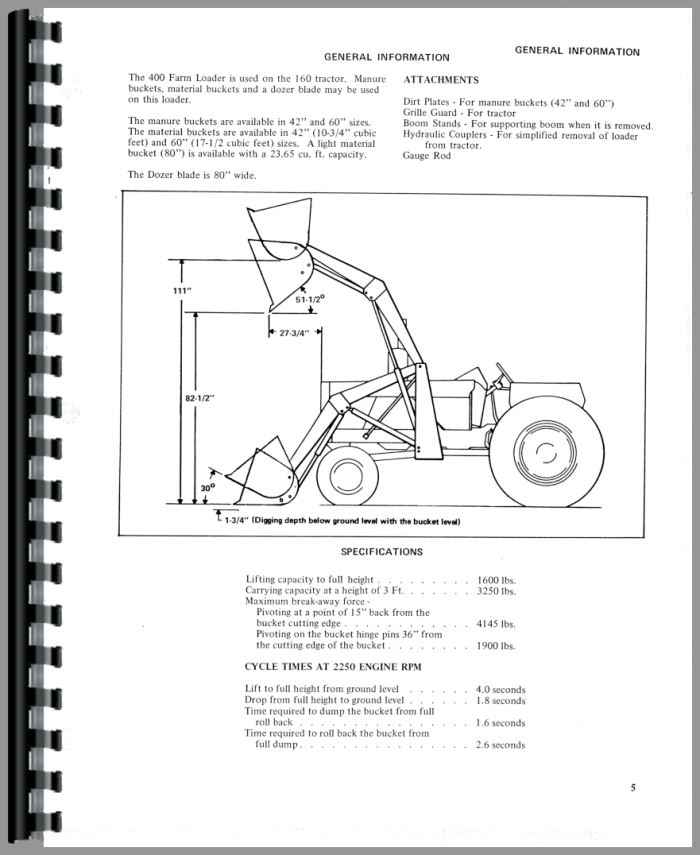 Allis Chalmers 460 6060 6080 Loader Operators Manual 