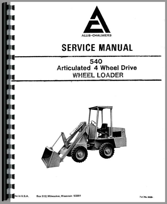 745H-B Wheel Loader Operators Manual Details about   Allis Chalmers 745-B