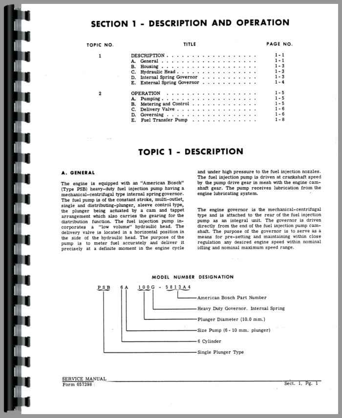 American Bosch PSB Injection Pump Service Manual