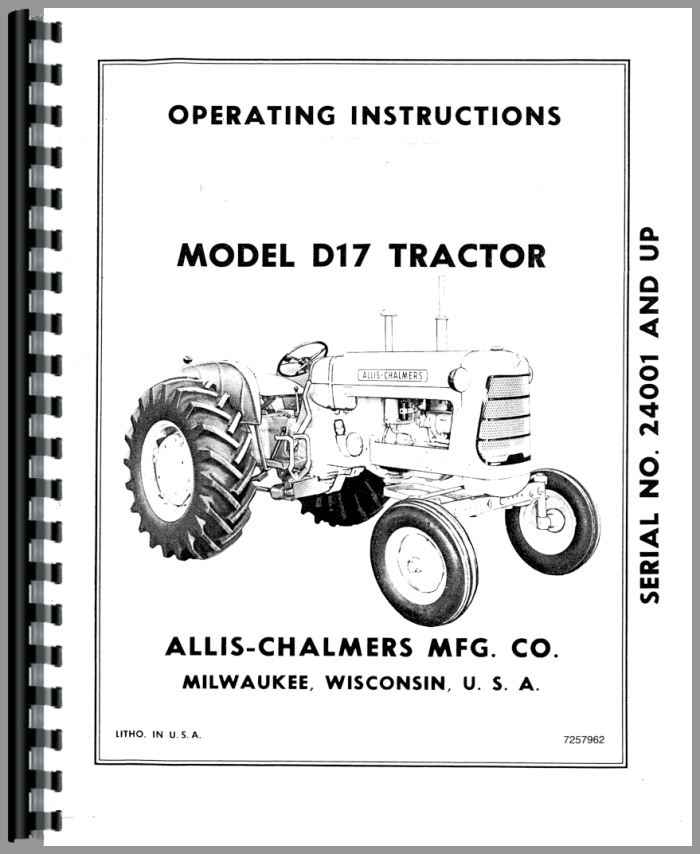 I&T ALLIS CHALMERS D-10 D-12 Trattore Manuale Di - Foto 11