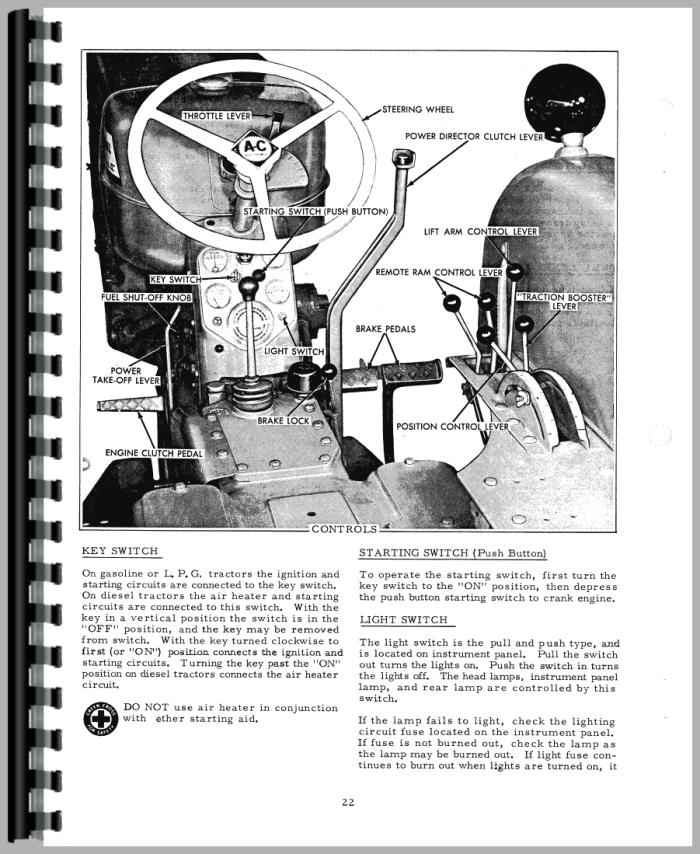 Allis Chalmers D17 Tractor Operators Manual