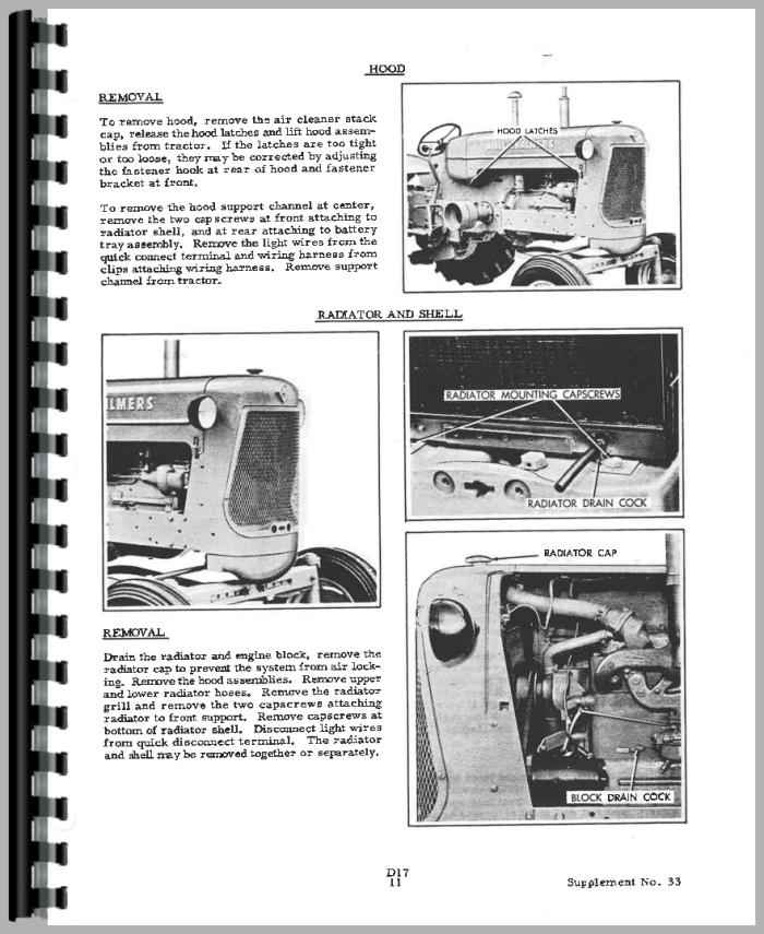 Allis Chalmers D17 Tractor Service Manual
