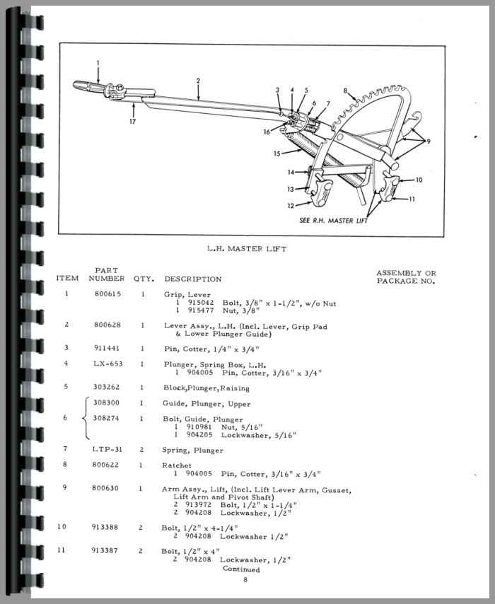 REP1817 - ALLIS CHALMERS G PARTS MANUAL REPRINT