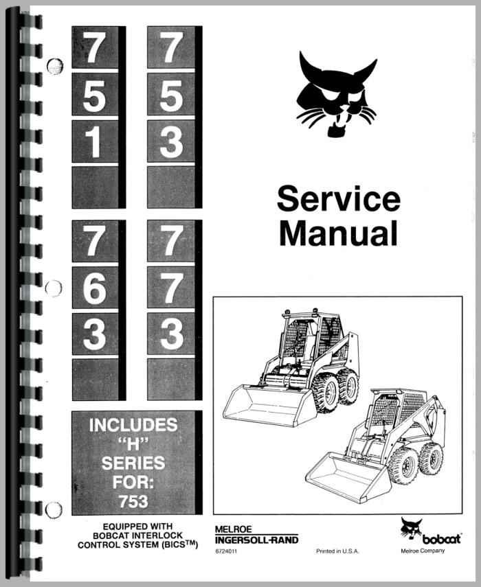 free  bobcat 753 parts manual pdf