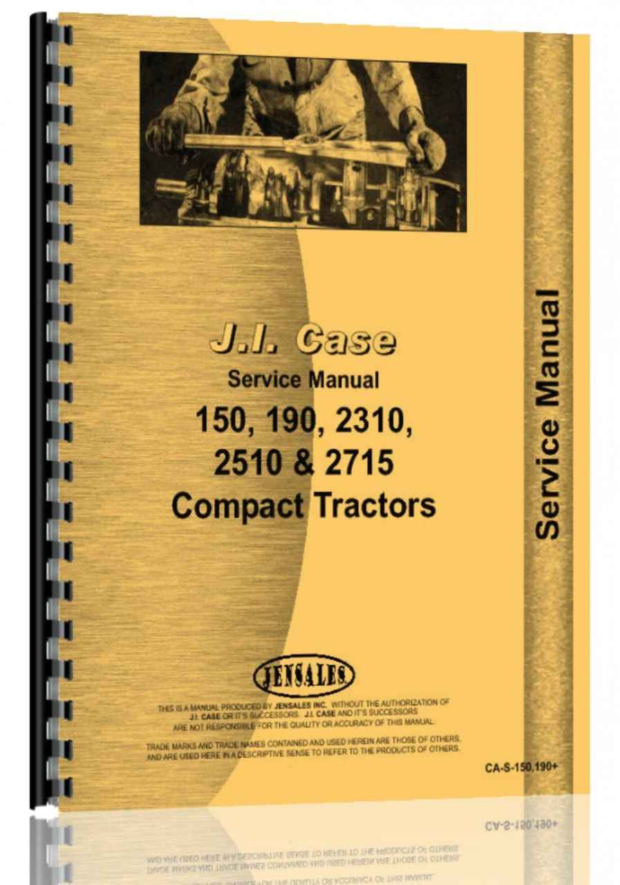 Case 150 Lawn & Garden Tractor Service Manual (HTCA-S150190)