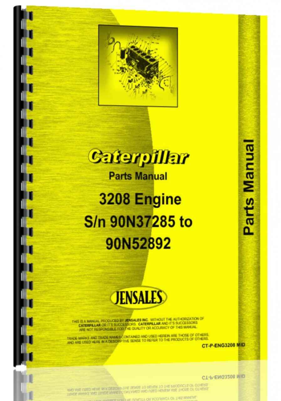 Caterpillar 3208 Engine Parts Manual