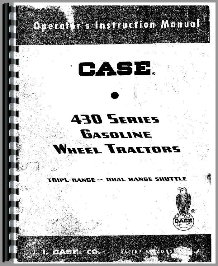 Case 430 Tractor Operators Manual