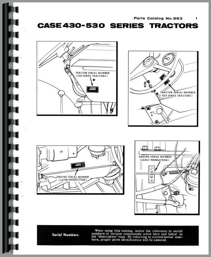 Case 430 Tractor Parts Manual
