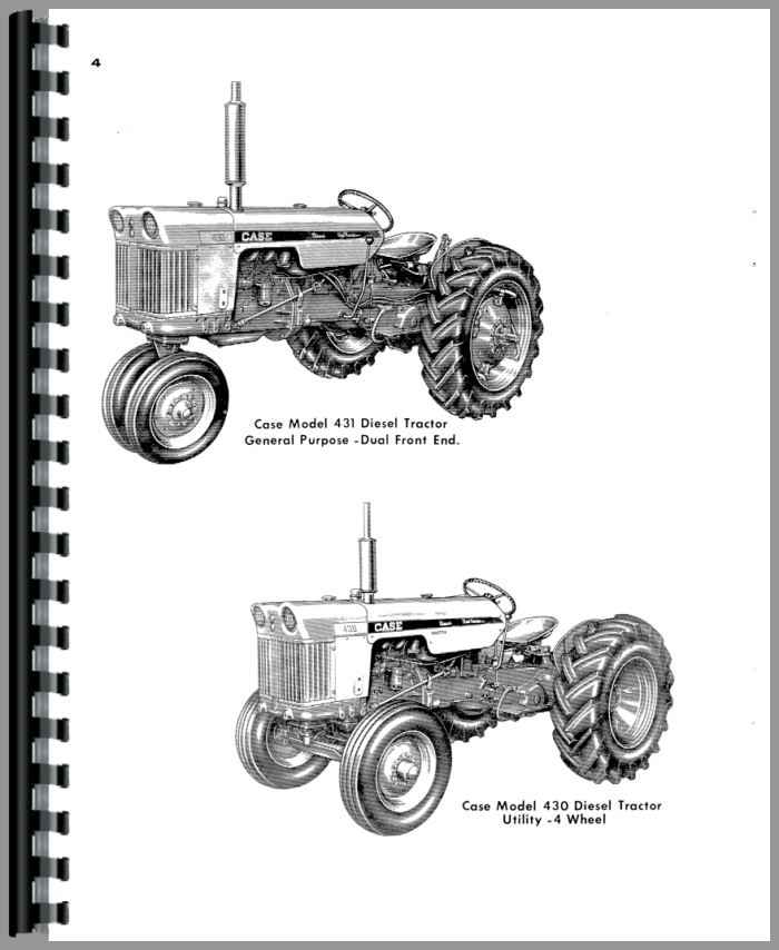 Case 430 Tractor Parts Manual