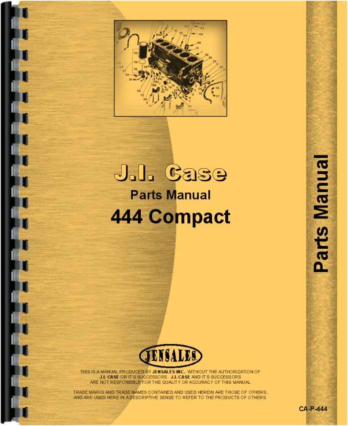 Case 444 Lawn & Garden Tractor Parts Manual
