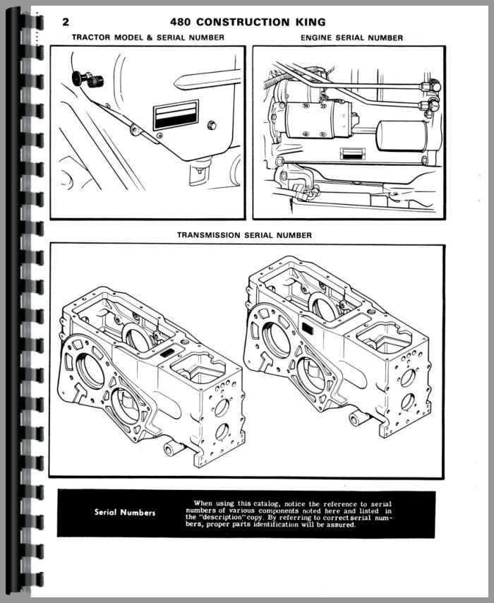 Case 480 Industrial Tractor Parts Manual
