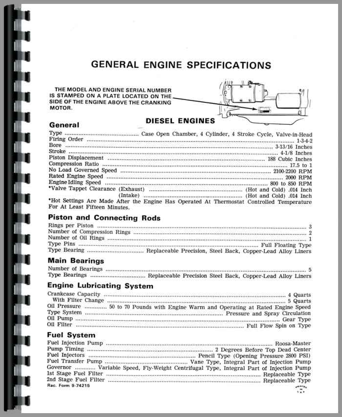 Case Eng G148 Spark Ignition Service Manual