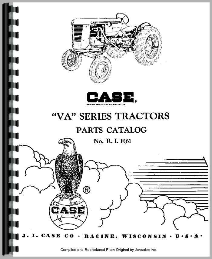 Case VAC Tractor Parts Manual