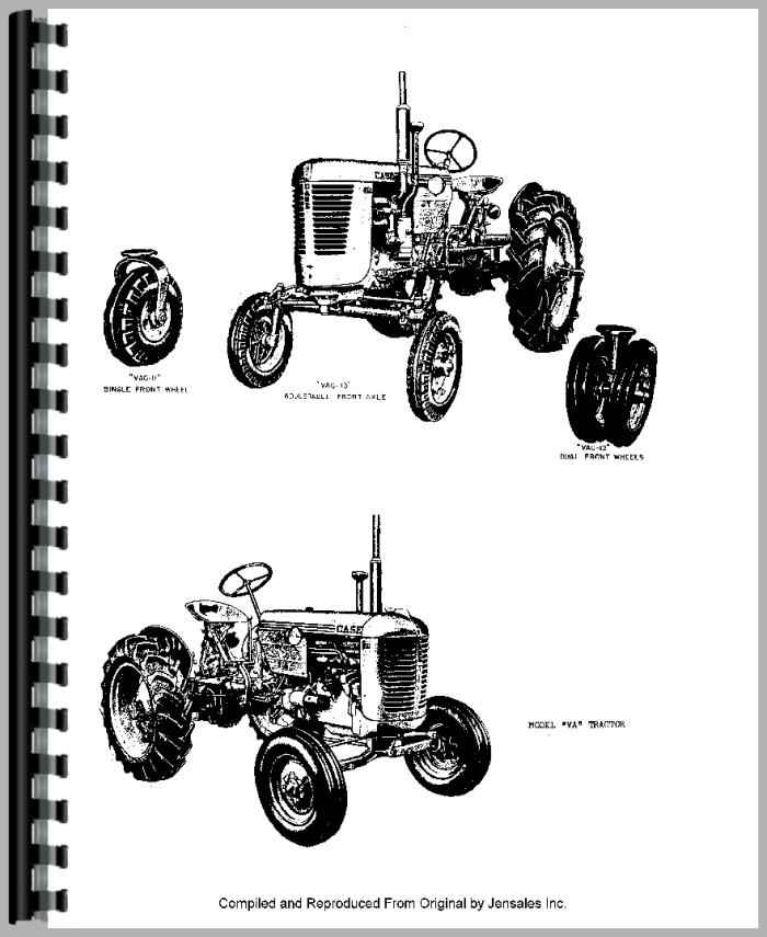 Case VAC Tractor Parts Manual