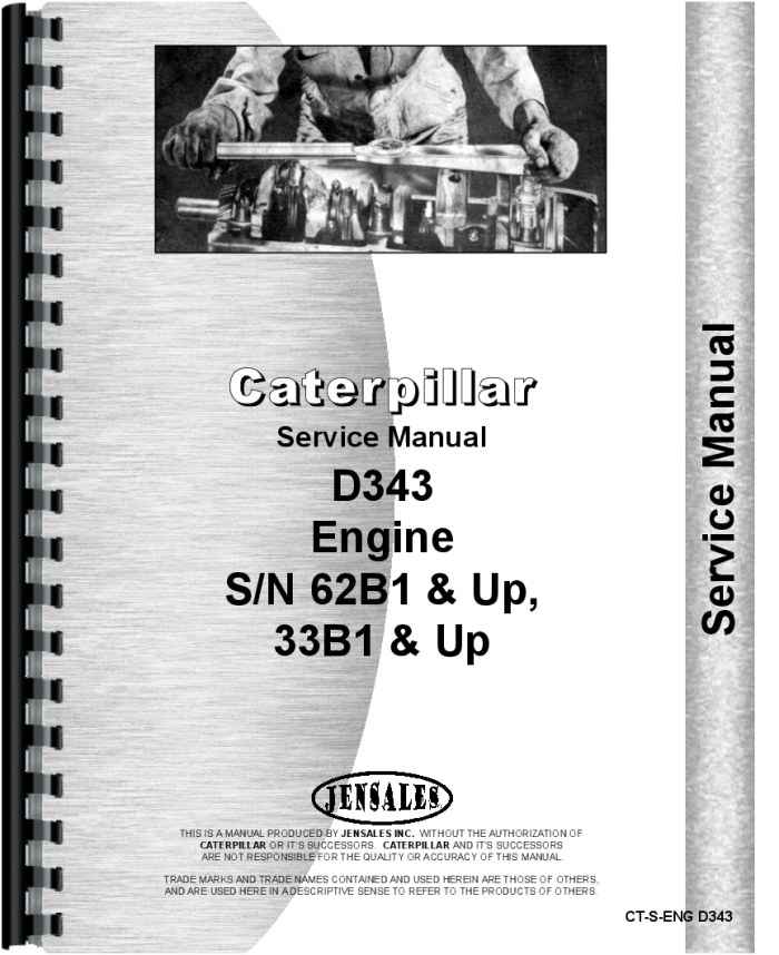 Caterpillar D343 Engine Service Manual