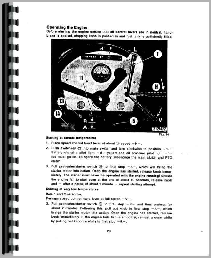 Deutz d7506 tractor manual de instrucciones de manual de instrucciones 
