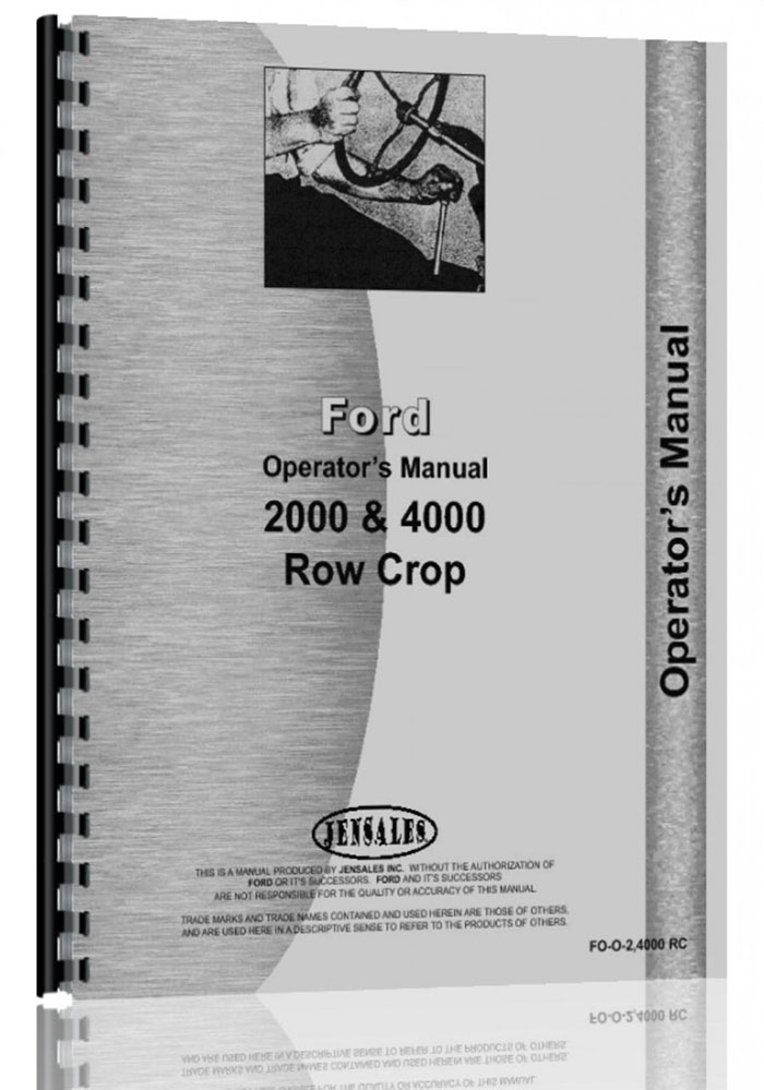Ford 4000 tractor operators manual #3