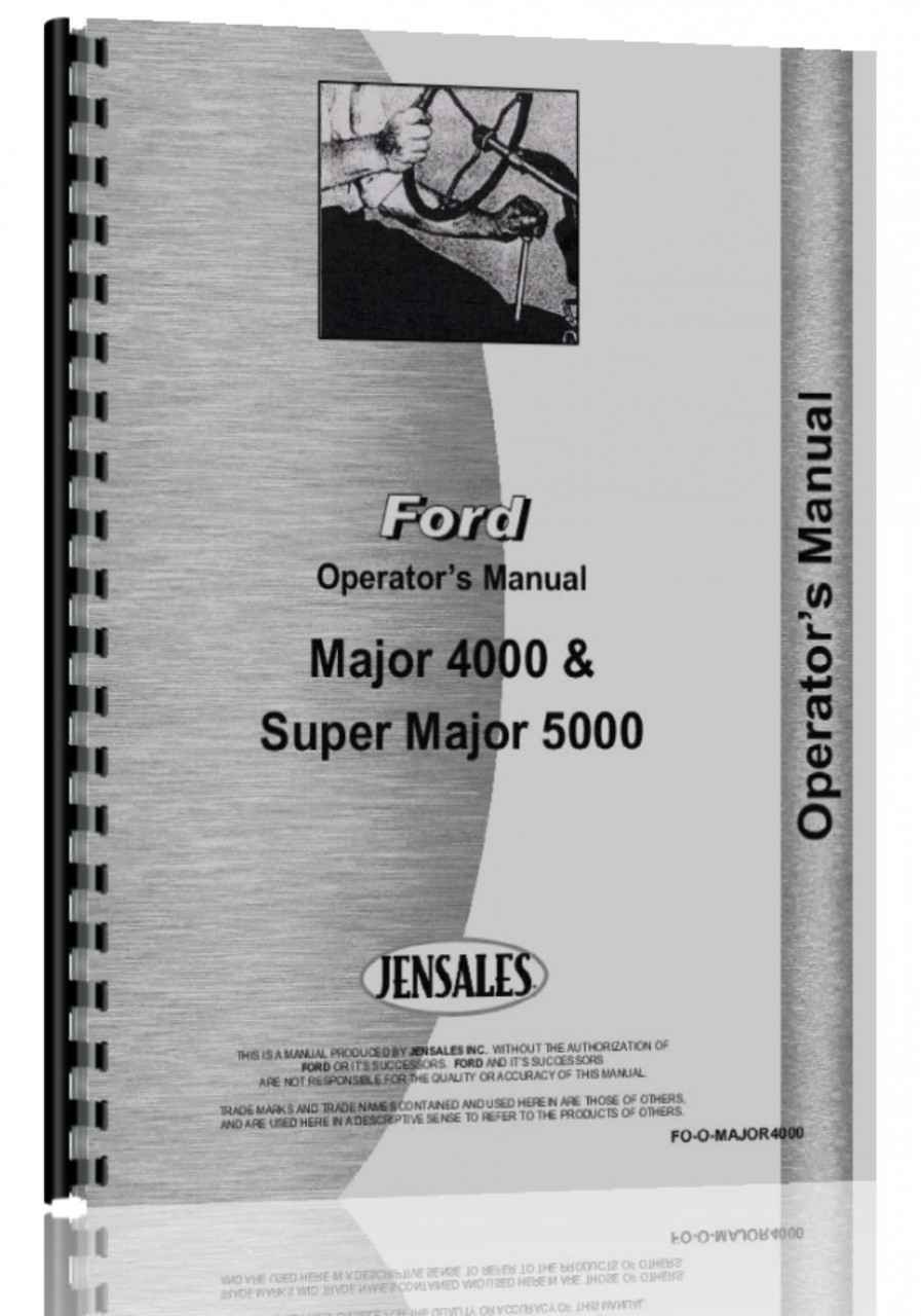 Ford 4000 tractor operators manual #1