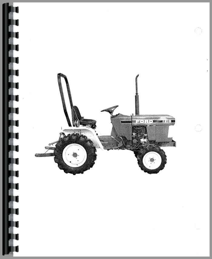 Ford 1215 Tractor Operators Owners Manual Diesel Compact 