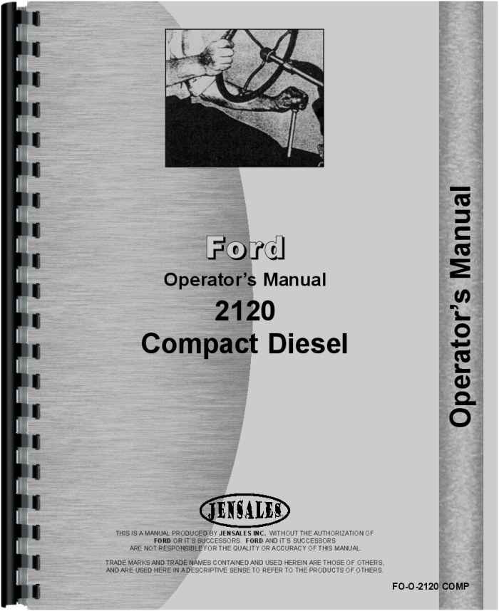 Ford 2120 operators manual #1