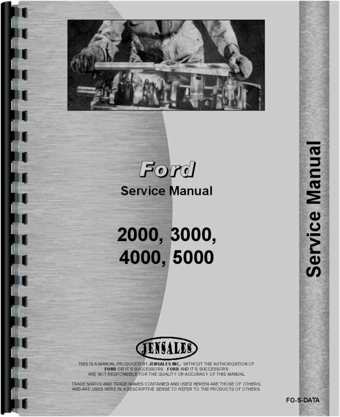 Werkplaatshandboek ford 3000