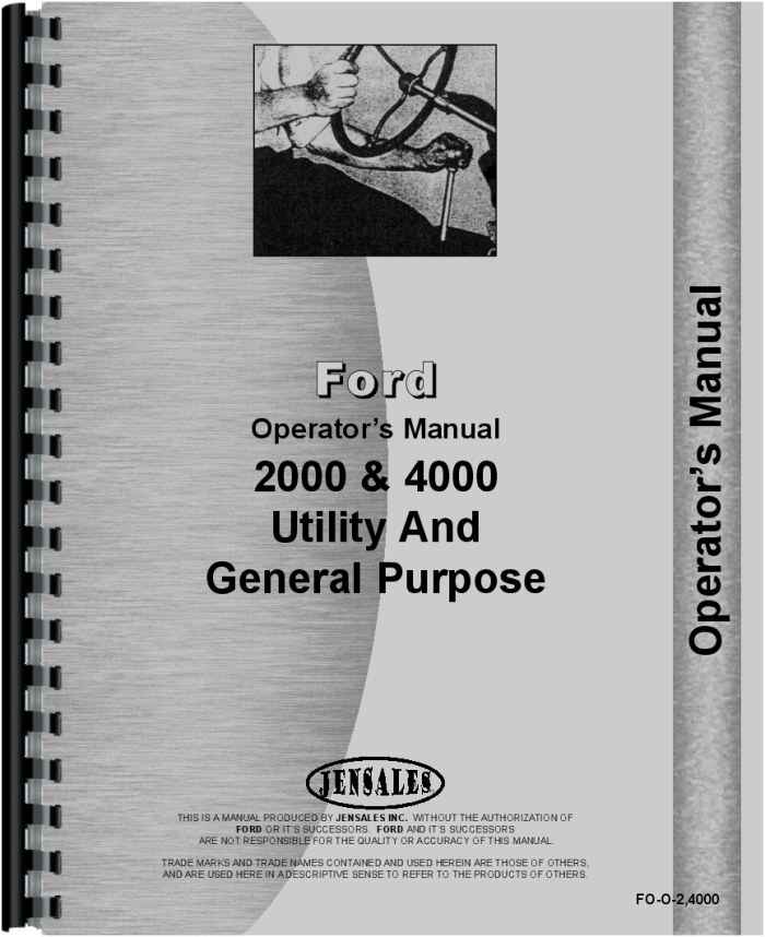 Ford 4000 tractor operators manual #10