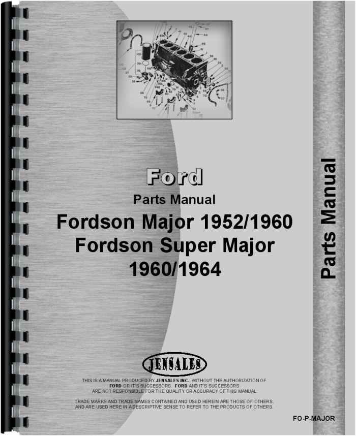 Ford 4000 tractor parts manual