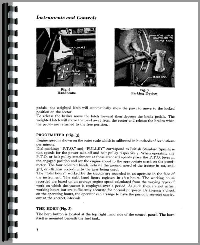 Ford super dexta operators manual