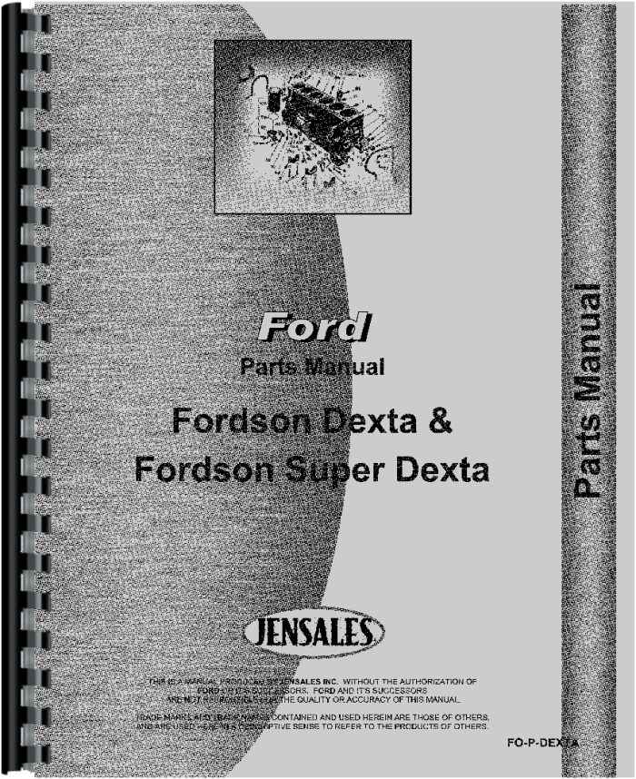 Ford dexta tractor manual