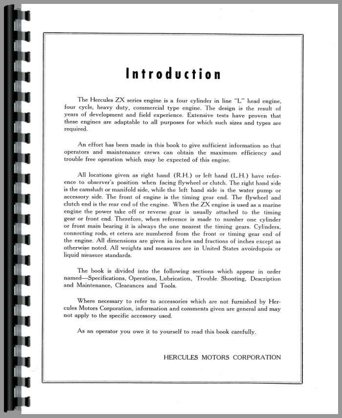 Hercules Engines ZXBM Engine Service Manual