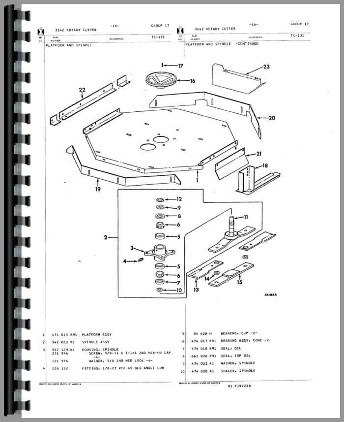 International Harvester 185 Cub Lo-Boy Tractor Attachments Parts Manual