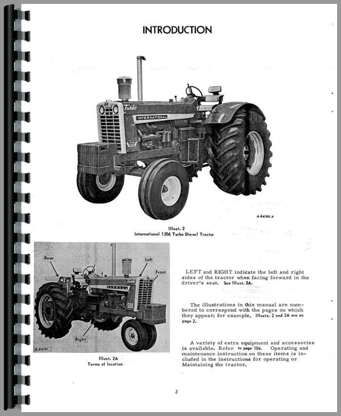 INTERNATIONAL FARMALL 856 Operators Instruction Manual
