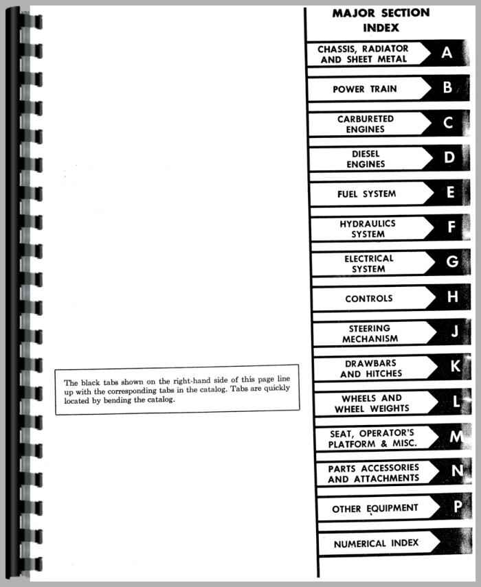 International Harvester 444 Tractor Parts Manual