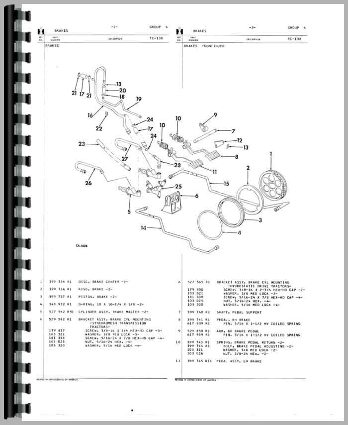 Farmall 574 Tractor Parts Manual