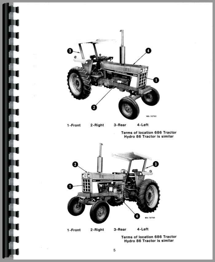 International Harvester 686 Tractor Operators Manual
