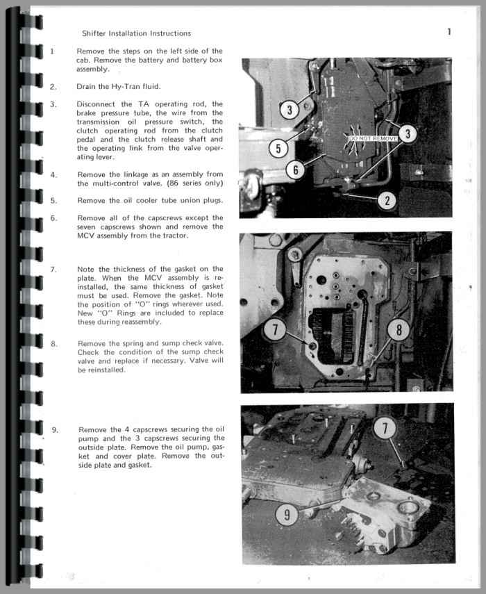 Farmall 706 Tractor M U0026w Tenderfoot Shifter Parts Manual