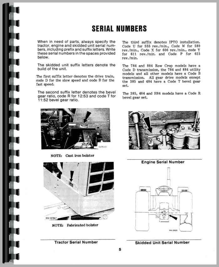 International 784 Diesel Tractor Service & Repair Manual Set – Shop & Operators
