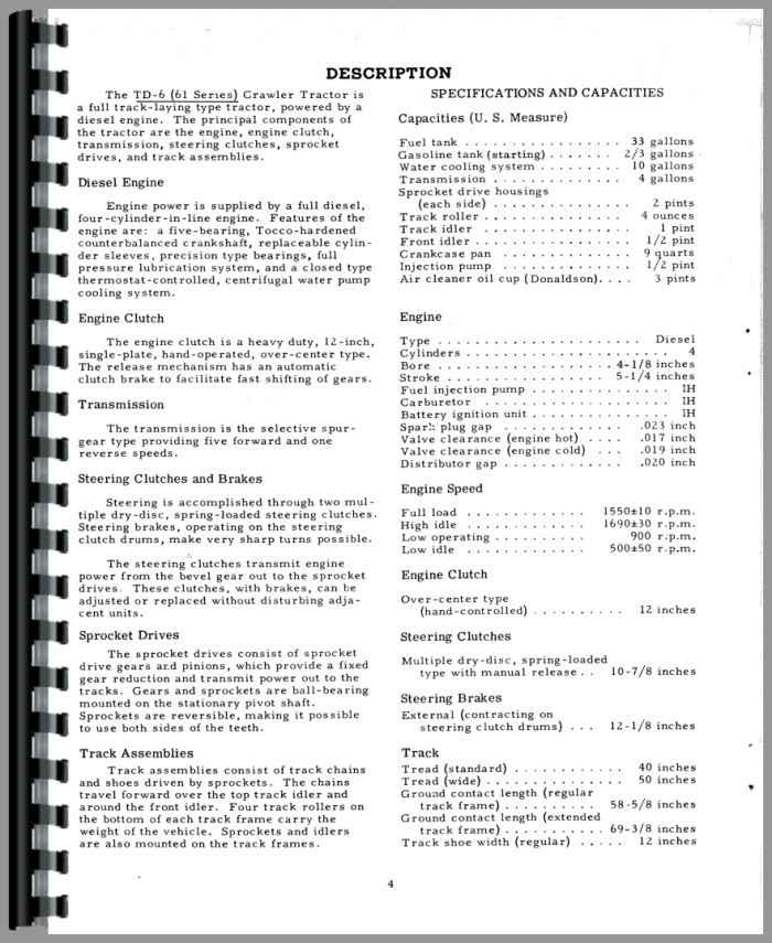 International Farmall TD-6 Crawler Operator's Manual – Brand New 7 thumbnail image