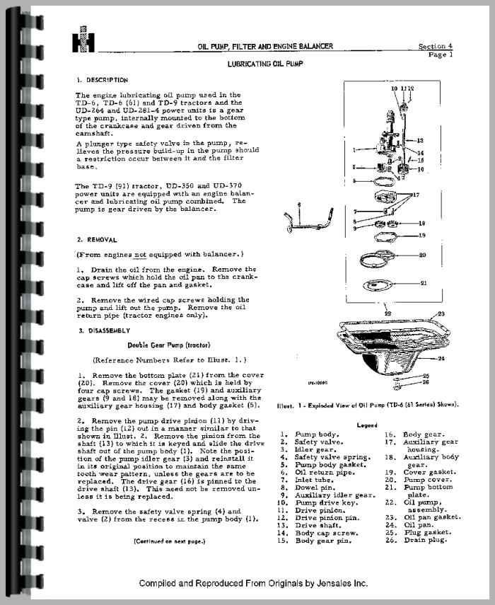 Engine International Harvester T9 Crawler Engine Service Manual 