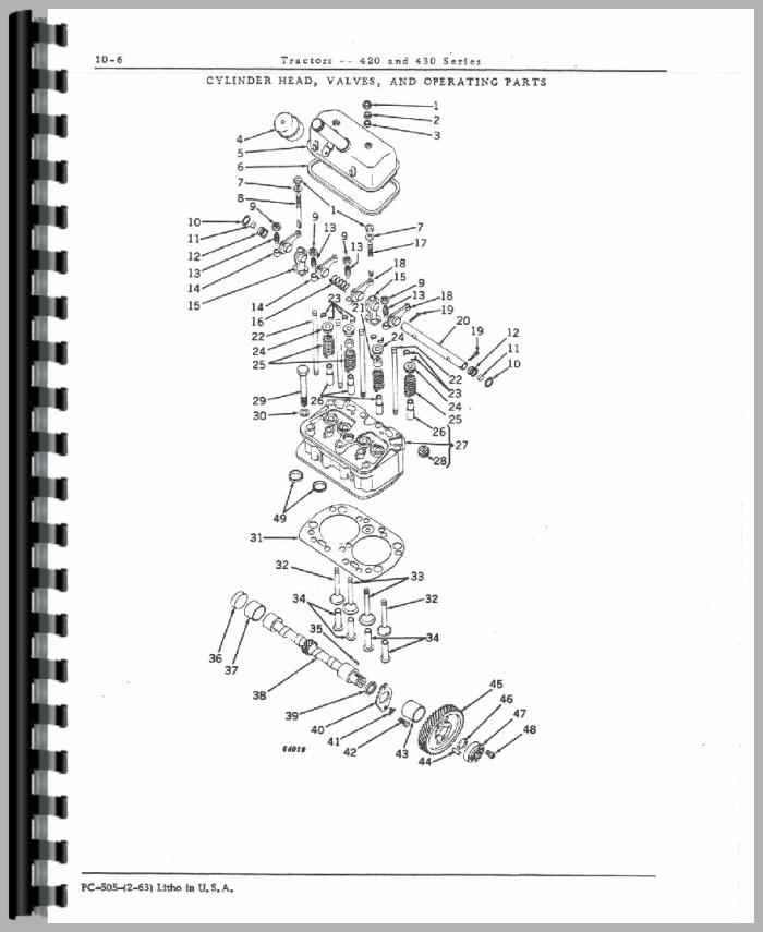 International Deere 40C 40 U 420 C 420 I 420 U 420 W Pippin Backhoe Parts Manual 