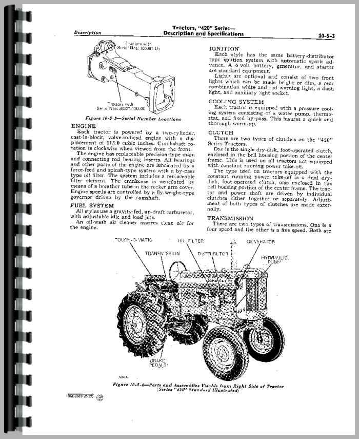 John Deere 435 Tractor Service Manual
