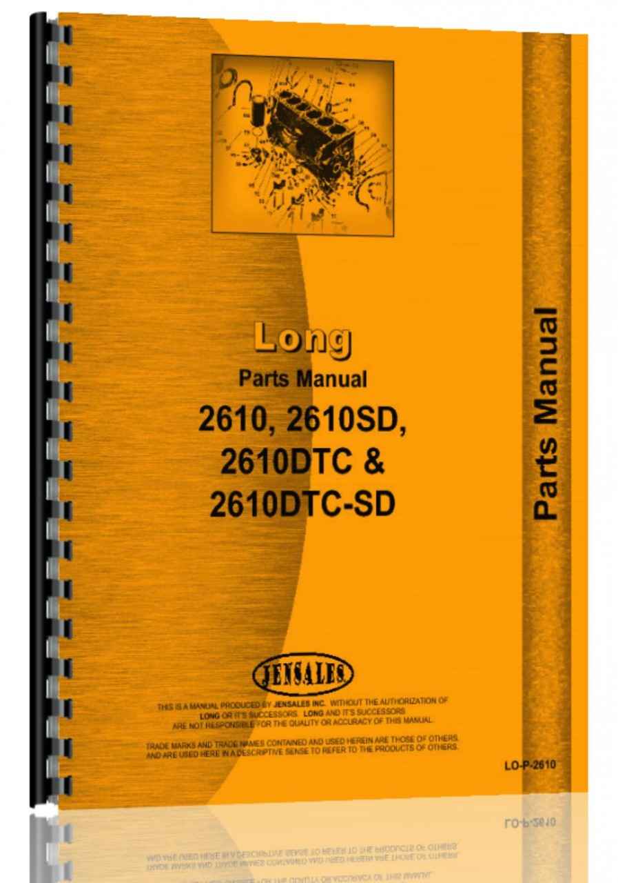 Long 2610 Tractor Parts Manual