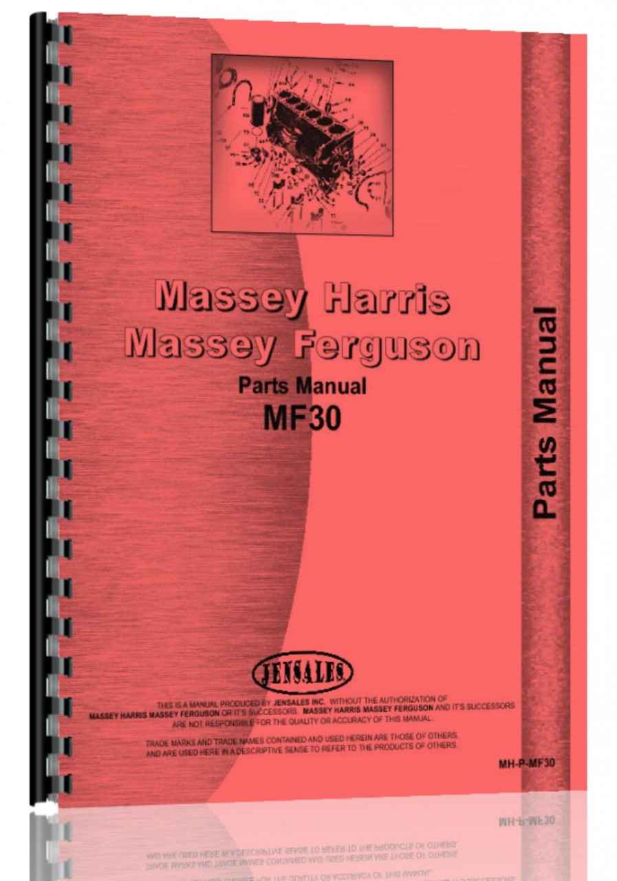 Massey Ferguson 30 Industrial Tractor Parts Manual (HTMH-PMF30)