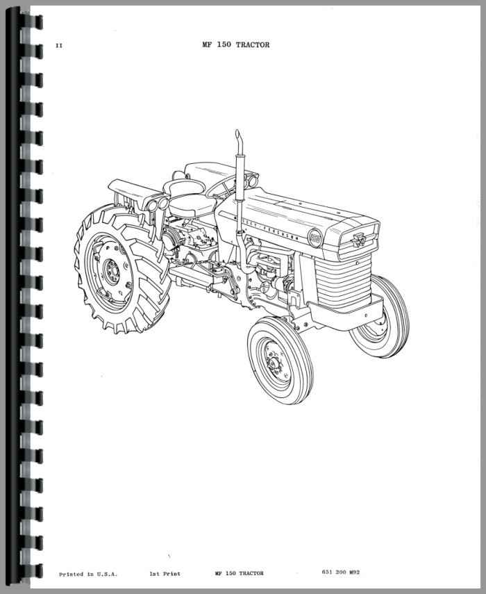 Massey Ferguson 150 Tractor Parts Manual