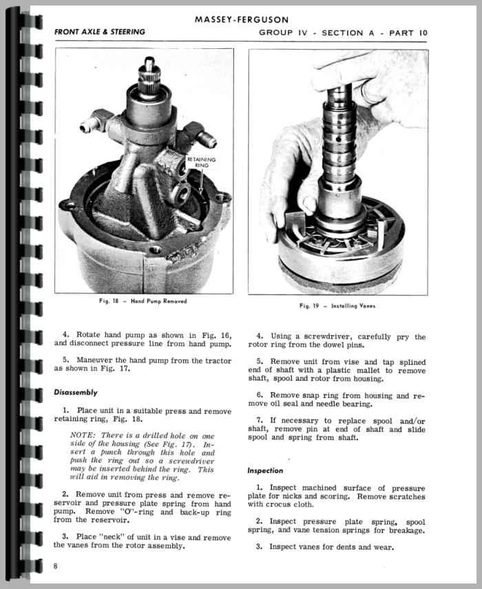 Massey Ferguson MF180 Tractor Workshop Service Repair Manual – Full-Size Printed Edition